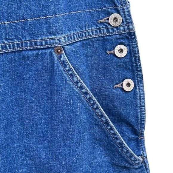 GUESS JEANS USA Workwear Overalls Shorts Men's XXL Blue Denim American Tradition - Picture 3 of 13